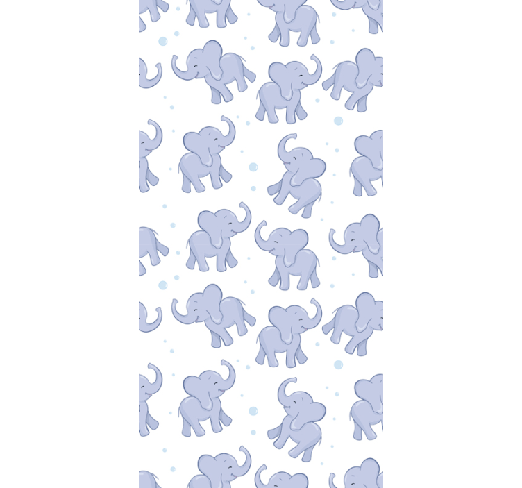 Papel de parede para crianças pequeno elefante e bolhas - TenStickers