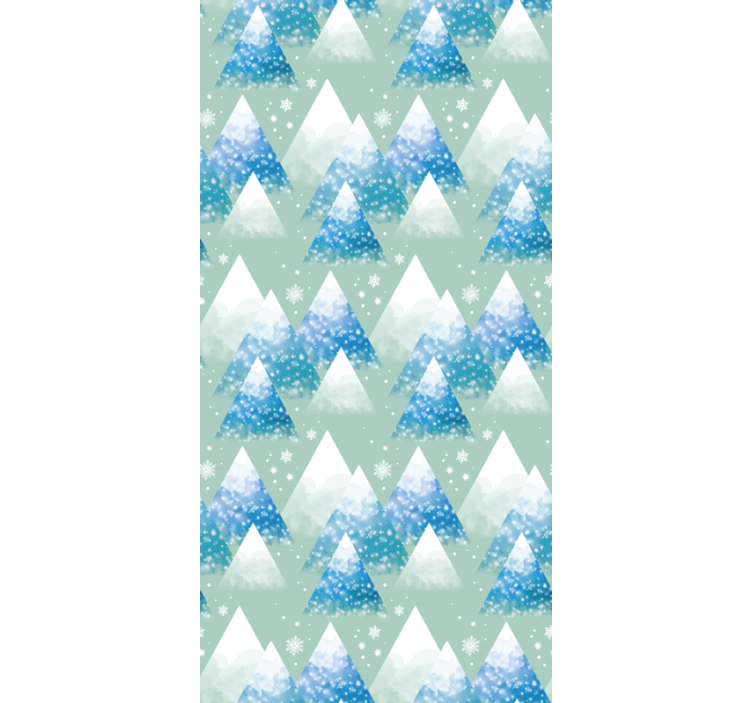 Papel de parede de paisagens montanha em aquarela - TenStickers