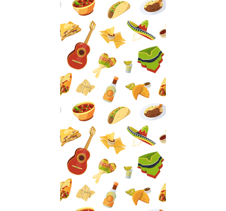 Papel de parede para cozinha Festa mexicana - TenStickers