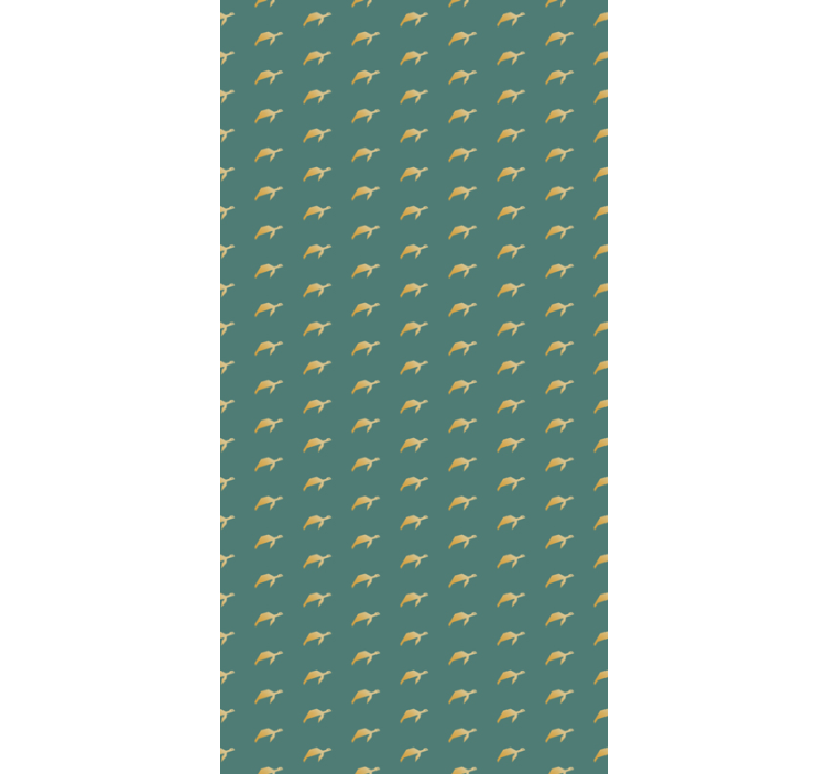 Papel de parede moderno Tartaruga geométrica - TenStickers