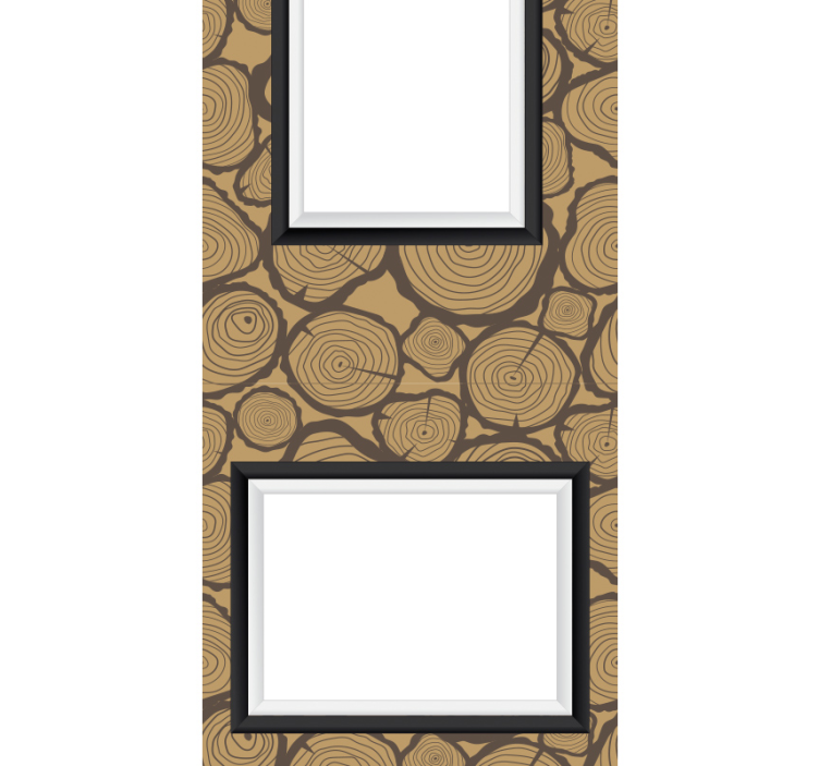 papel de parede texturas e padrões padrão de anéis de árvore - TenStickers