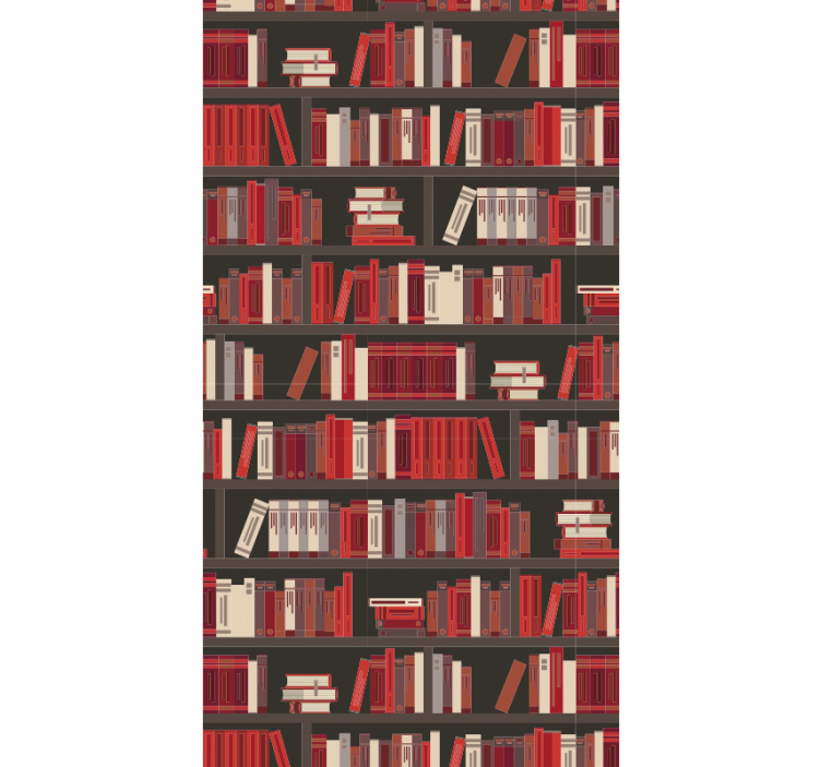 papel de parede moderno Guarda-roupa com livros - TenStickers