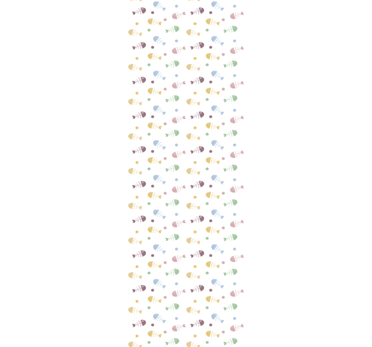 papel de parede de animais Ossos de peixes - TenStickers