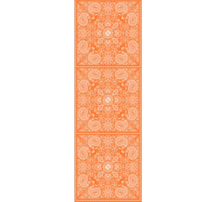papel de parede ornamental Paisley tile - TenStickers