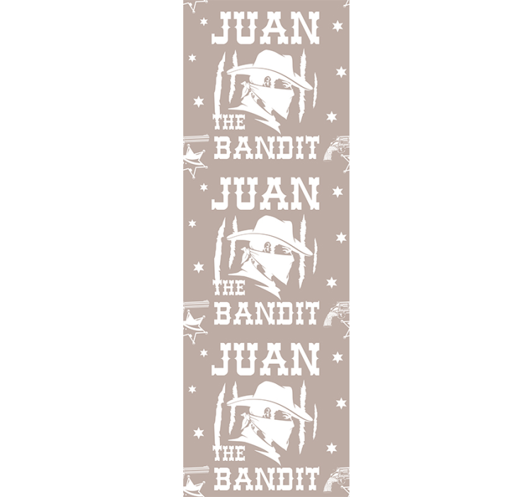 papel de parede para quarto Bandido com nome - TenStickers