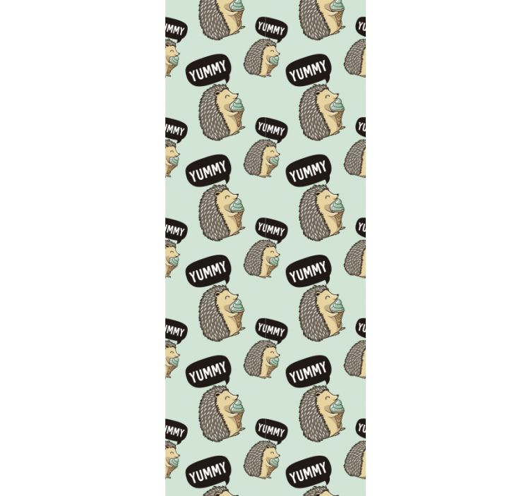 Papel de parede de porco-espinho gostoso - TenStickers