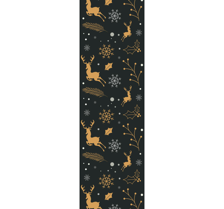 papel parede sala Composição de feliz natal - TenStickers