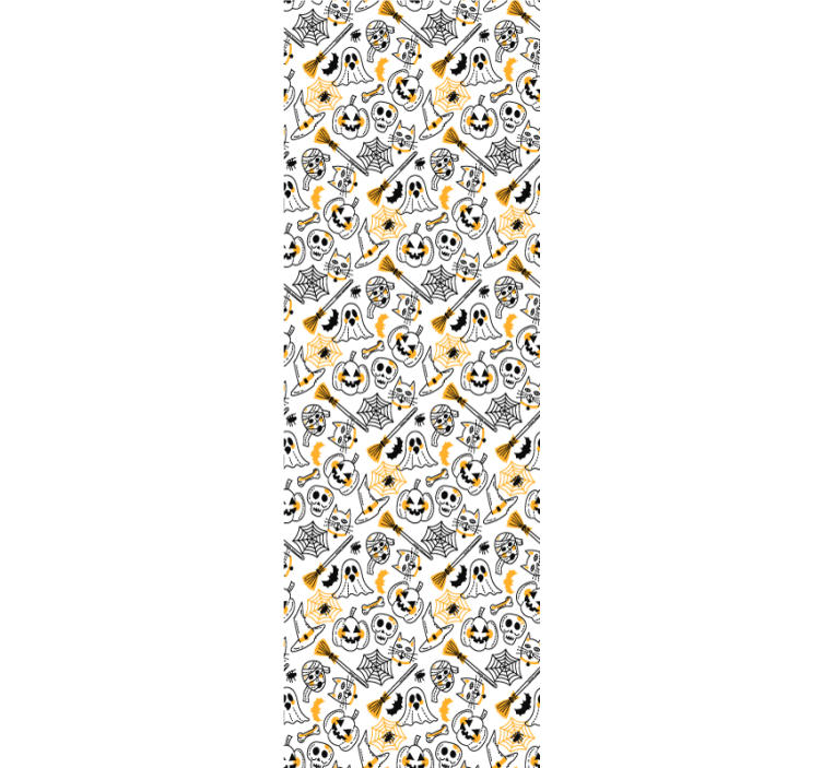 Papel de parede halloween coleção de ícones assustadores - TenStickers