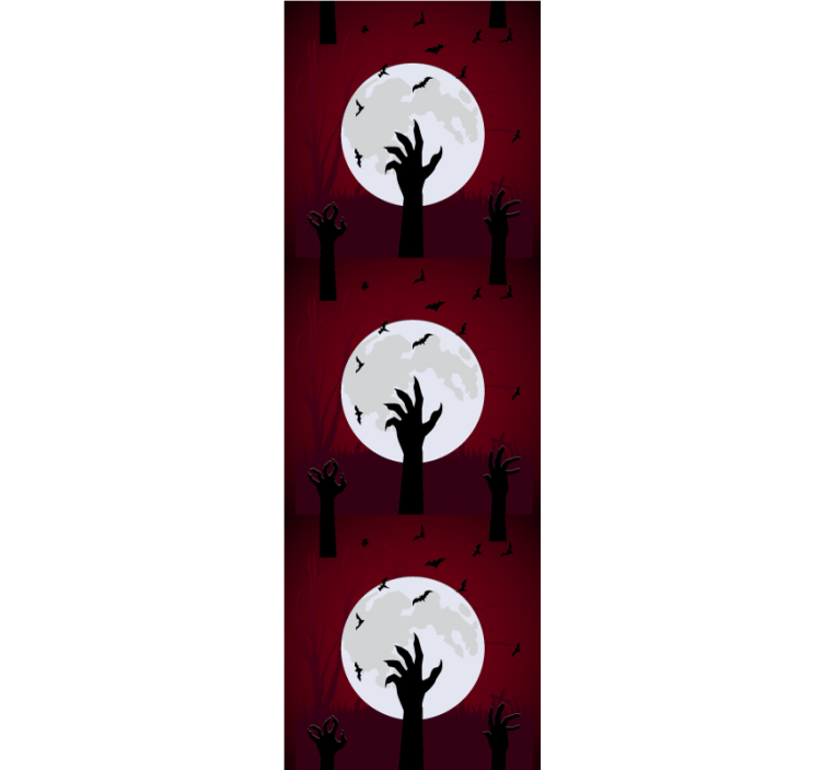 papel de parede para quarto Fundo realista de halloween - TenStickers