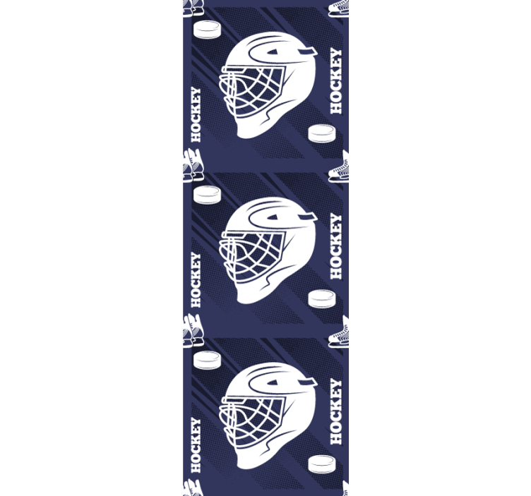 Papel de parede personalizável entusiastas do hóquei - TenStickers