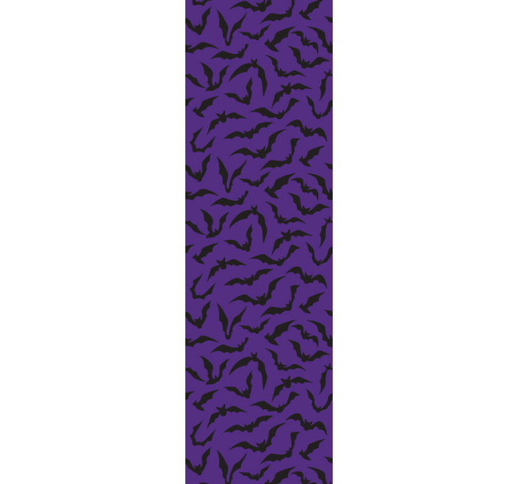 papel de parede roxo Fundo roxo com morcegos - TenStickers