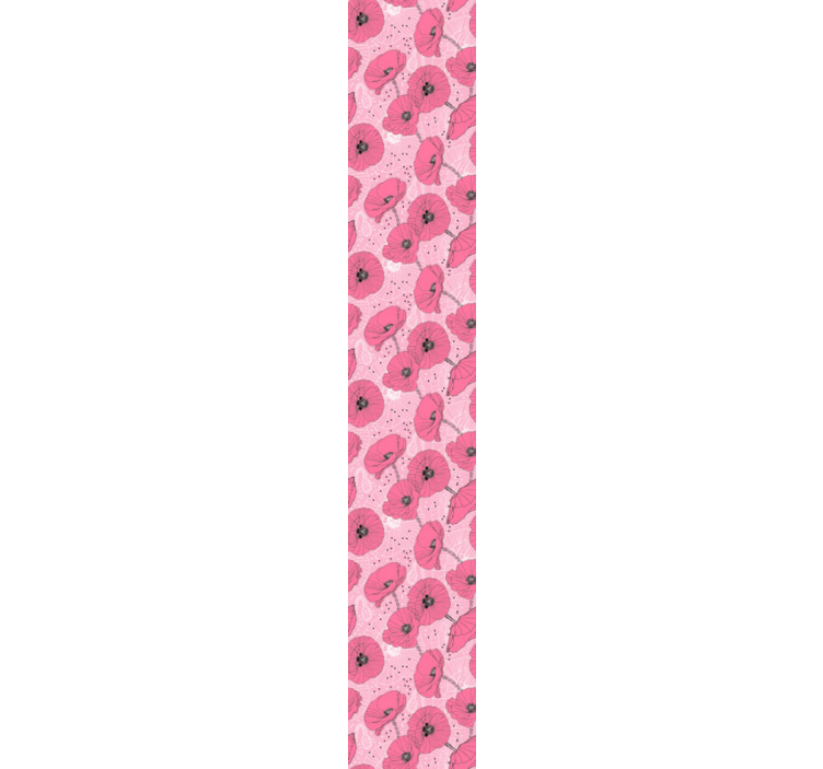 papel de parede flores padrões florais rosa - TenStickers
