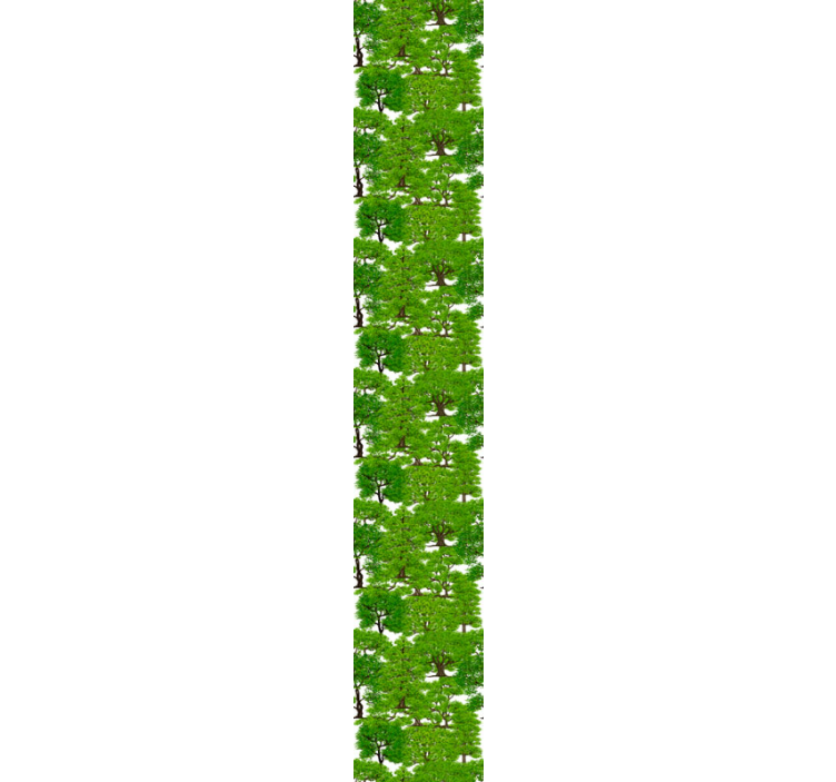 papel de parede árvores Floresta verde com árvores - TenStickers