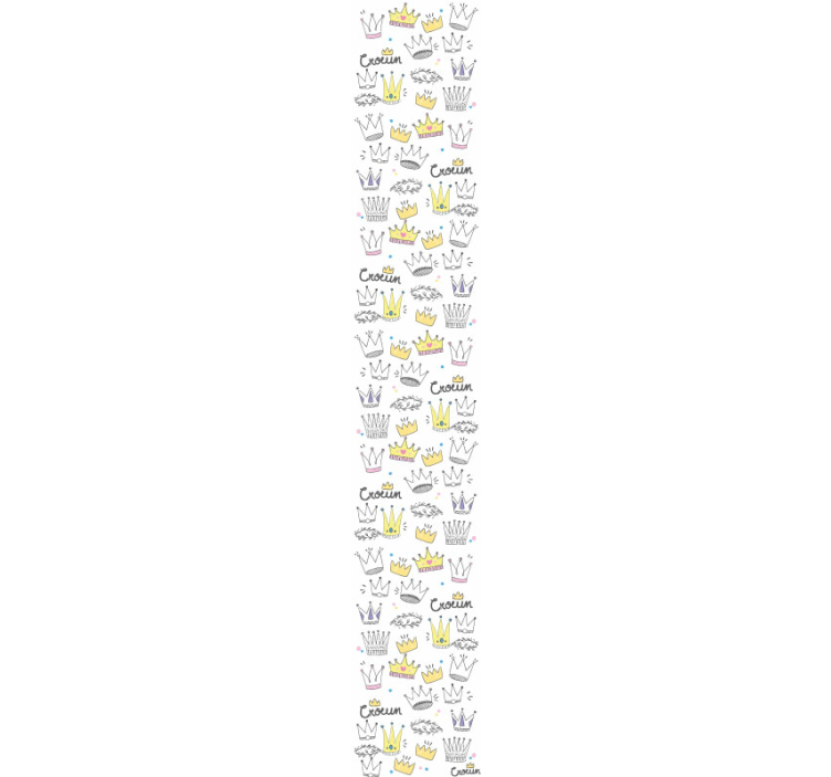 Papel de parede infantil pequenas coroas - TenStickers
