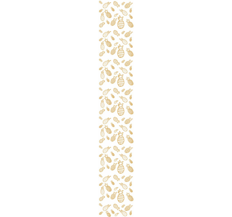 papel de parede abstracto Padrão de abacaxi - TenStickers
