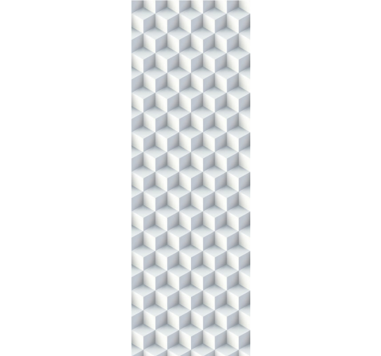 papel de parede 3d Cubos brancos 3d - TenStickers