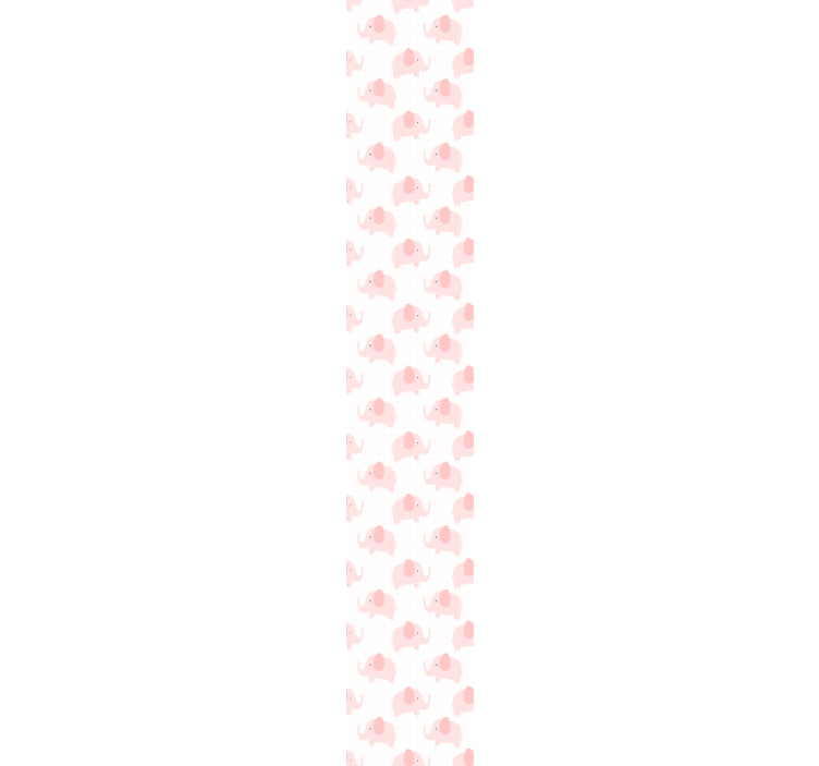 papel de parede infantil Elefantes rosa fofos - TenStickers