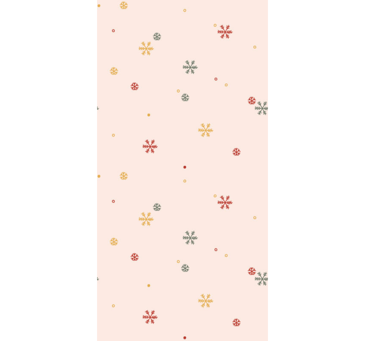 Papel de parede Natal motivo de floco de neve - TenStickers