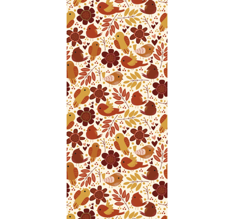 Papel de parede folhas motivos botânicos - TenStickers