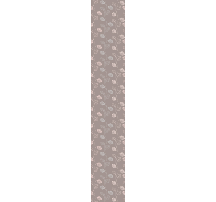 papel de parede flores desenho de contorno floral - TenStickers