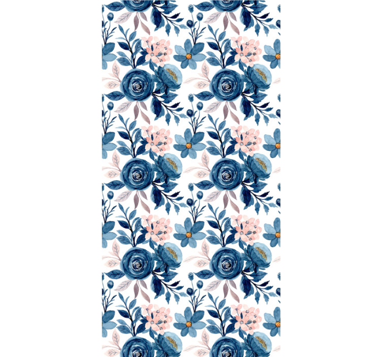 papel de parede flores elegância floral do quarto - TenStickers
