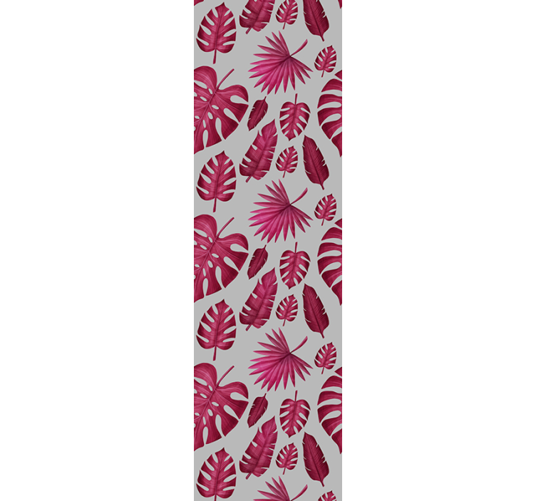 Papel de parede folhas padrão de folha tropical - TenStickers