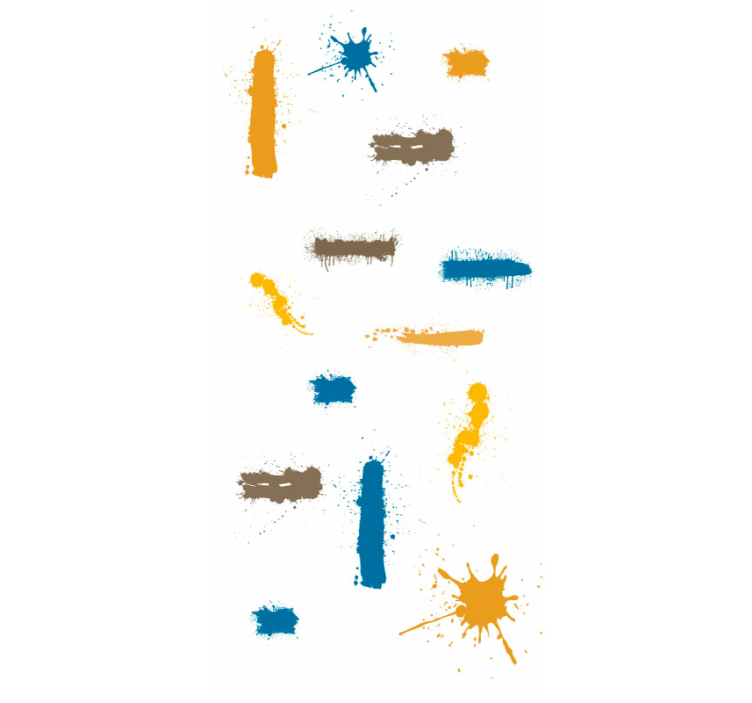 papel de parede moderno Gotas de tinta coloridas - TenStickers