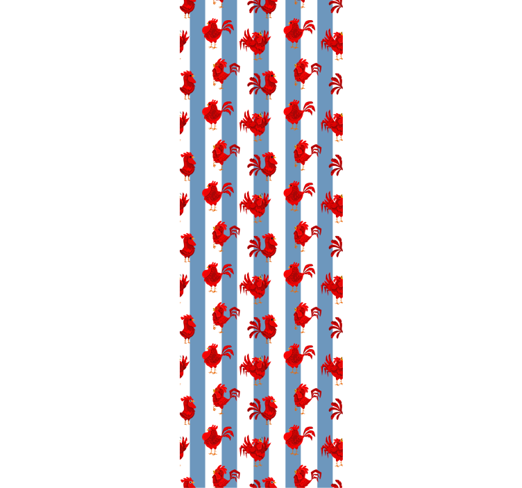 papel de parede animais padrão de listras de lagosta - TenStickers