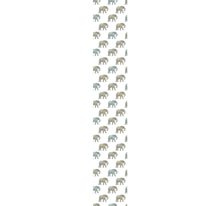 Papel de parede elefantes desfile de elefantes - TenStickers