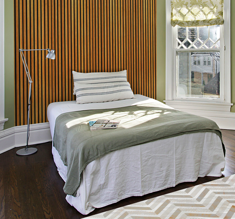 Papel de parede madeira estilo madeira marrom teak - TenStickers