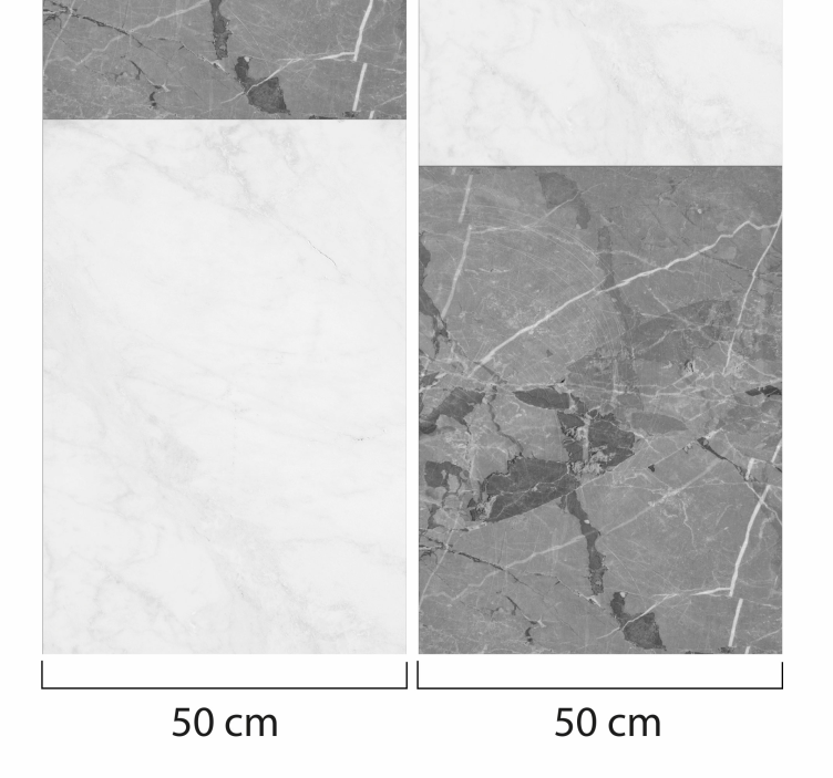 papel de parede mármore veios cinza elegantes - TenStickers