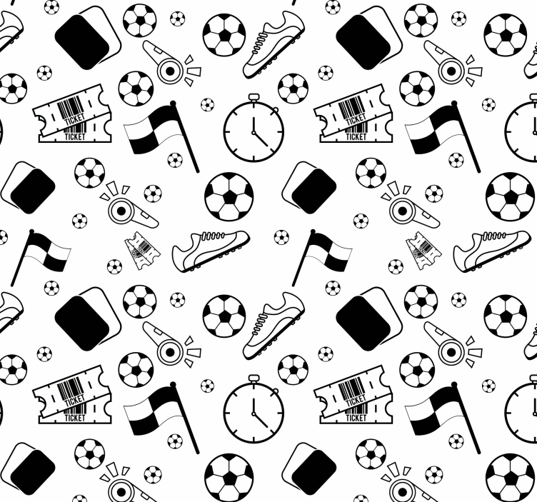 Papel de parede nórdicos motivos de futebol - TenStickers