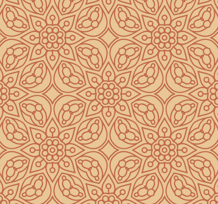 papel de parede floral Elementos de mandala vintage - TenStickers