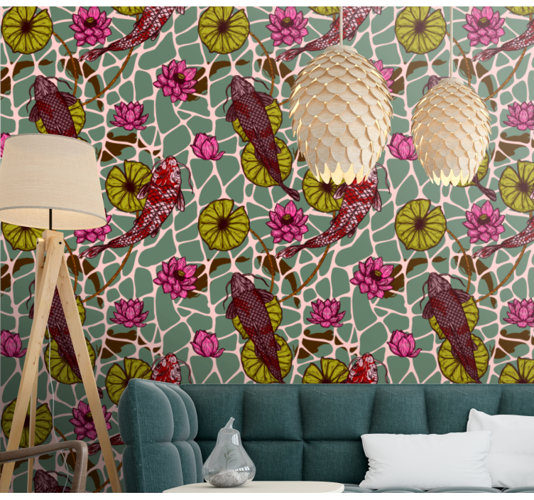 papel de parede de animais Carpa - TenStickers