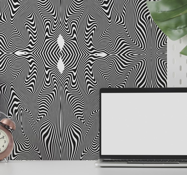 papel de parede de animais Efeito zebra 3d - TenStickers