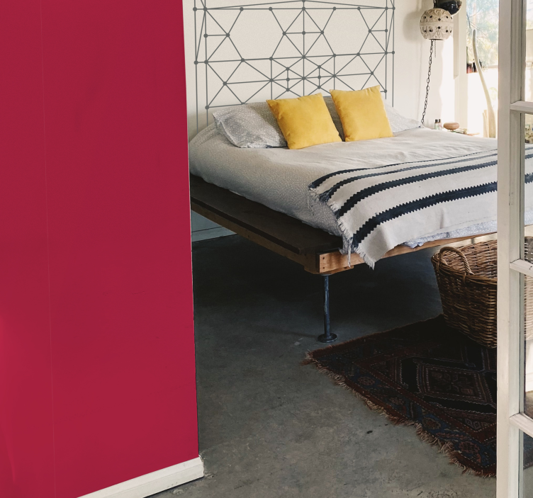 papel parede cor de rosa Viva magenta - TenStickers