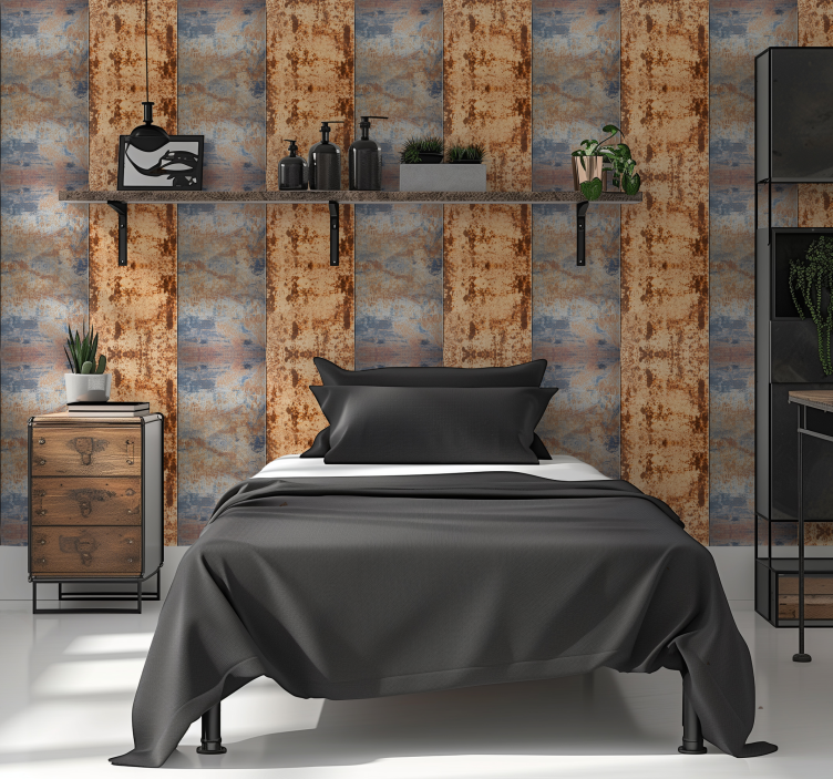 papel de parede infanto juvenil óxido metálico - TenStickers