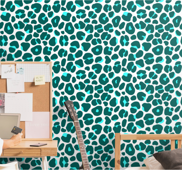 papel de parede leopardos design inspirado em animais - TenStickers