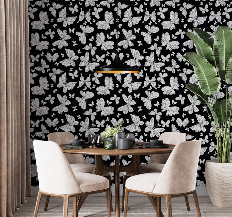 papel de parede borboletas asas batendo - TenStickers