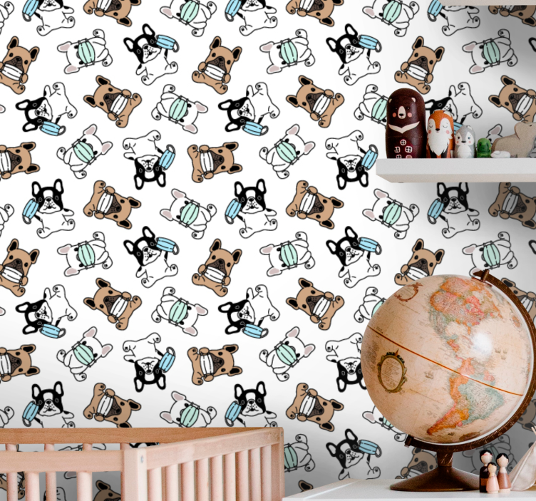 Papel de parede cães patinadores caninos - TenStickers