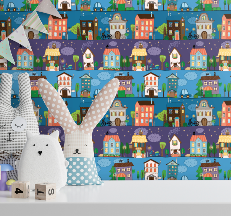 Papel de parede cidades e países hora da história urbana - TenStickers