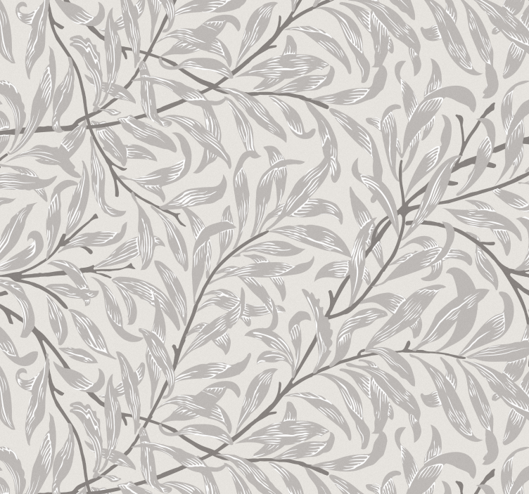 Papel de parede ornamental escala floral  - TenStickers
