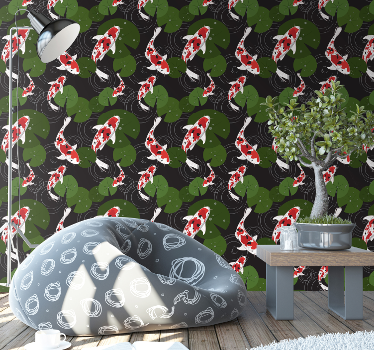 Papel de parede animal carpas orientais - TenStickers