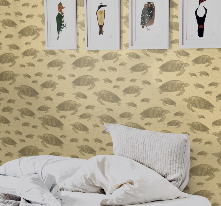 Papel de parede de animais Tartaruga marinha - TenStickers
