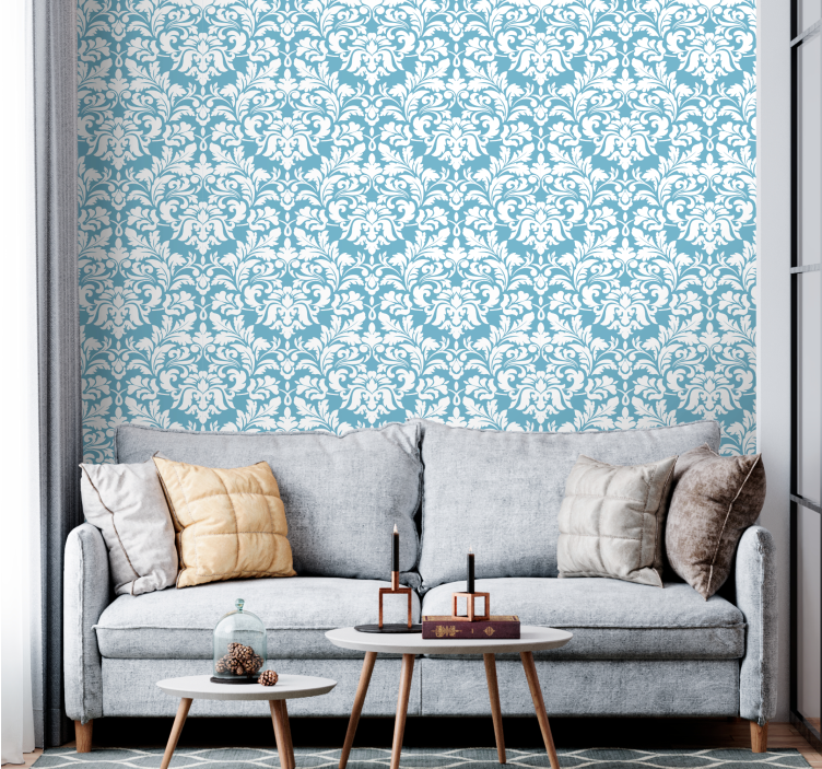 papel de parede floral flora ornamental - TenStickers