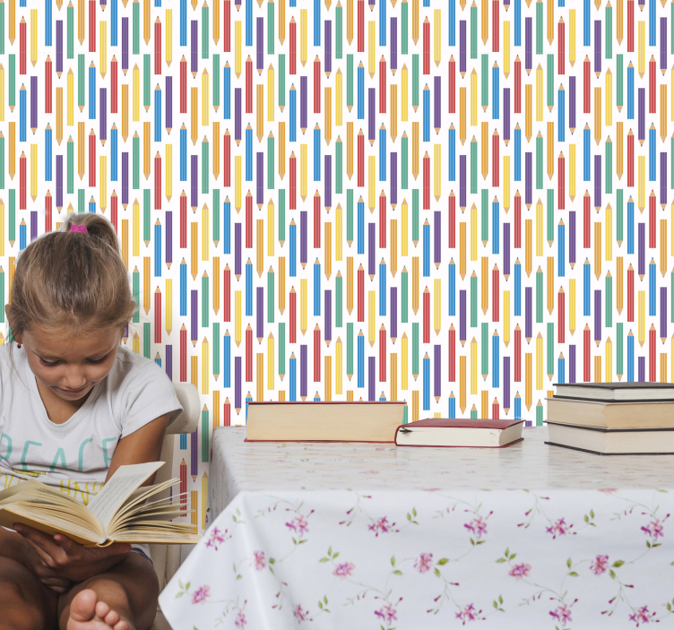 Papel de parede para crianças Crayon - TenStickers