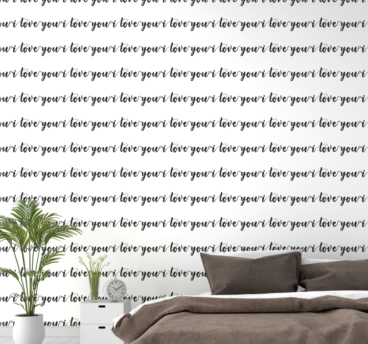 papel de parede letras ame sua vida - TenStickers