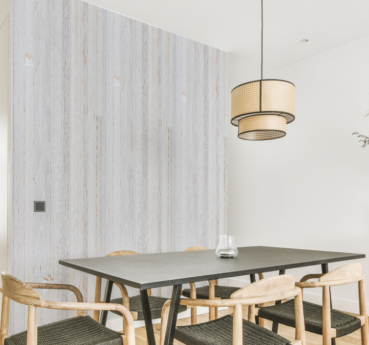 papel de parede madeira tábuas caiadas - TenStickers