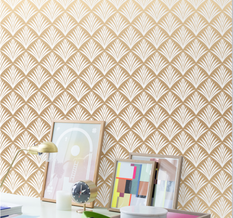 papel de parede ornamental detalhe arqueado elegante - TenStickers