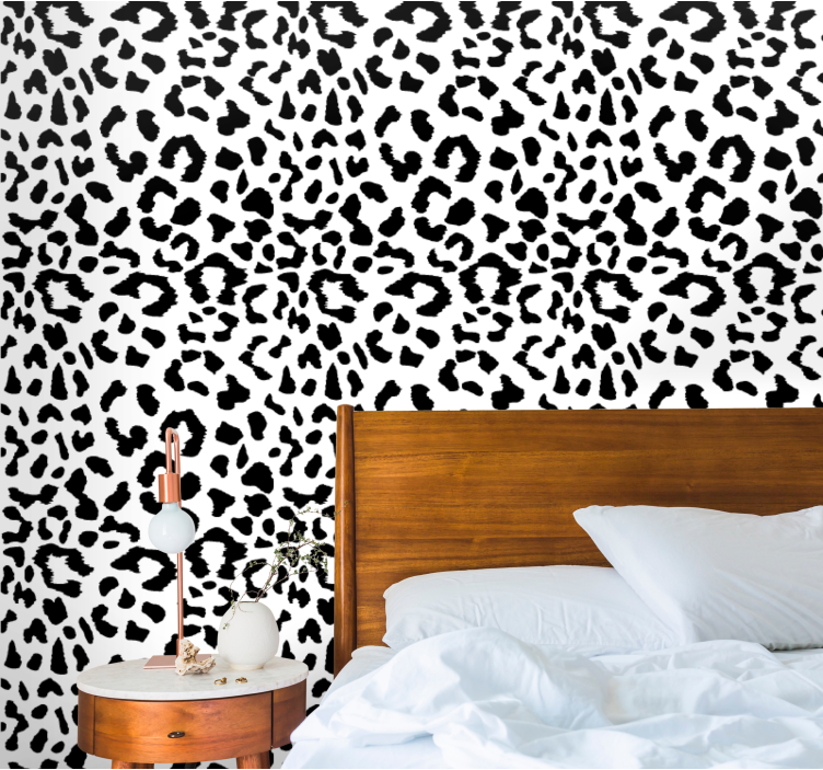 papel de parede para quarto Estampa animal simples de leopardo - TenStickers